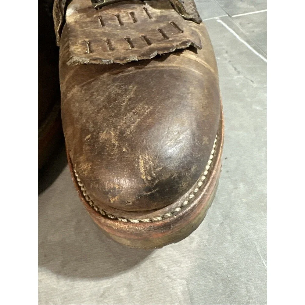 Double H Western ‘Lewis’ Logger Packer Lace Up Boots Brown DH9635 Size 10.5 EE